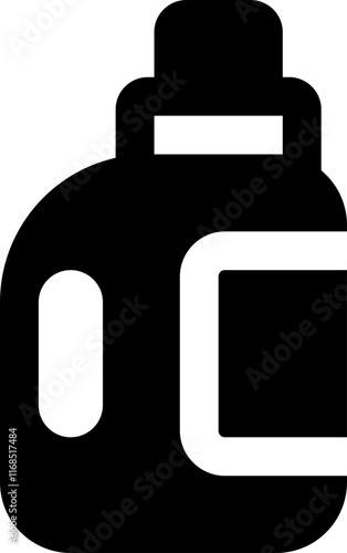UI Detergent Vector Icon Illustration. Glyph Style