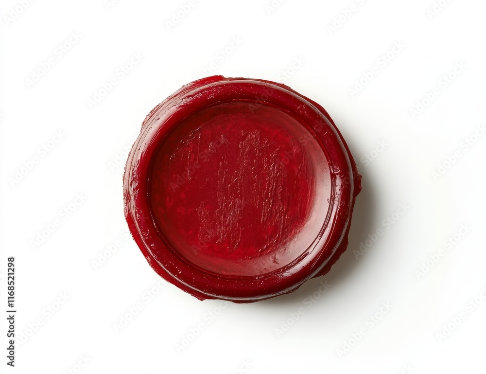 Red wax seal isolated on white background. (2) Red wax seal isolated on white background. (2)