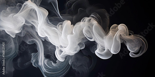 Obraz na płótnie smoke on black background w salonie