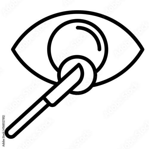 eye surgery single icon