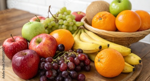 fruits and vegetables. Bucket of fruits and vegetables. 