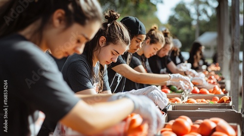 Local Community Food Bank Volunteering