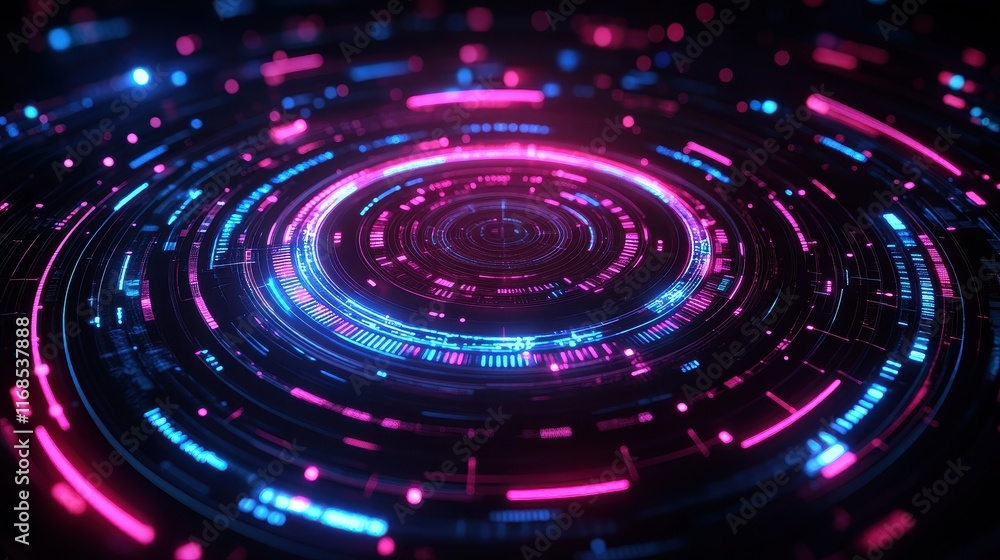 Fototapeta premium Abstract digital background with vibrant colors.