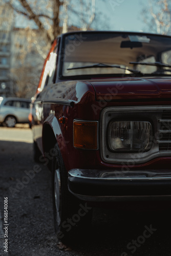 old car in the street
