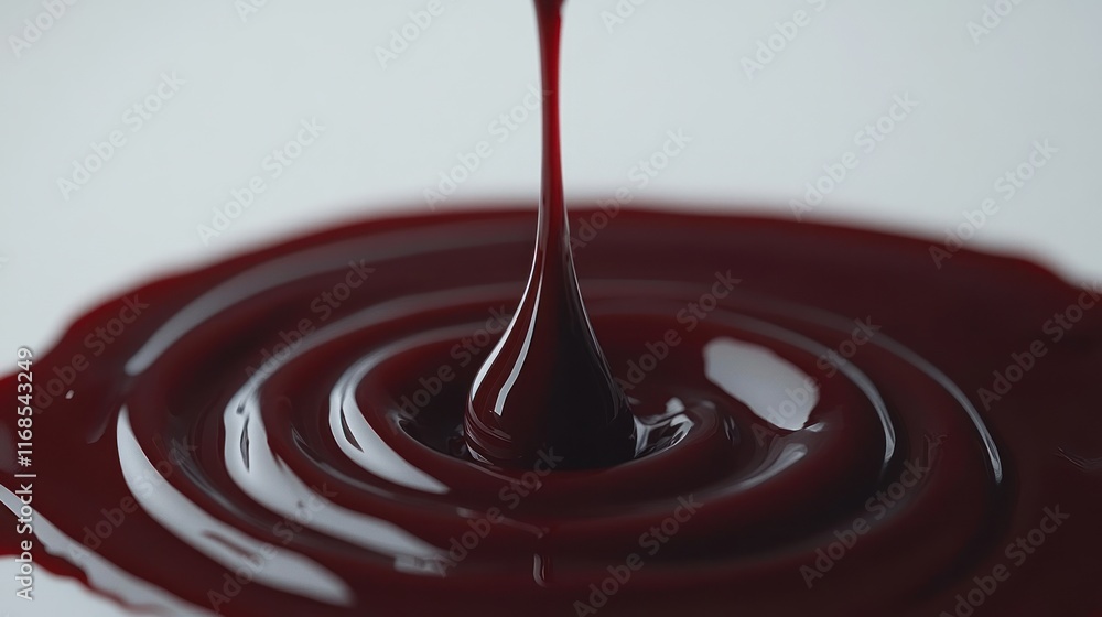 Dark red liquid pouring and rippling. Dark red liquid pouring and rippling.
