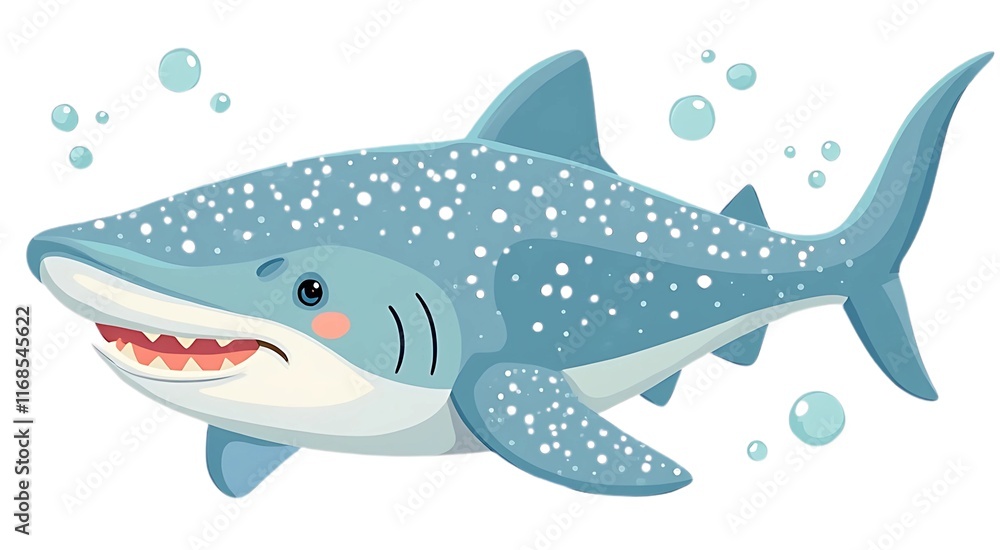 Obraz premium shark cartoon isolated