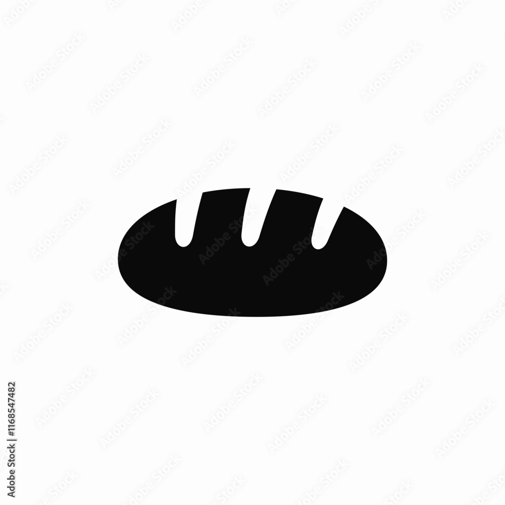 Fresh bread bakery food loaf icon vector sign
Fresh bread bakery food loaf icon vector sign