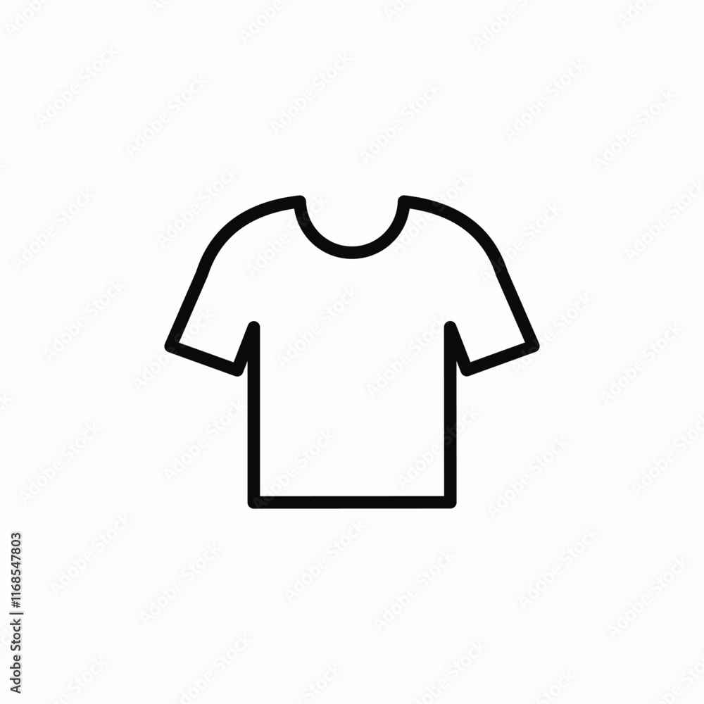 casual tshirt clothing wear icon vector sign casual tshirt clothing wear icon vector sign