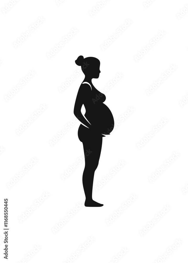 Pregnant women vector art on white background
Pregnant women vector art on white background