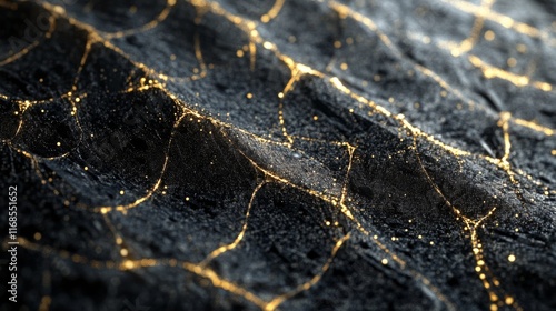 Abstract representation of neural connections glowing in a dark environment