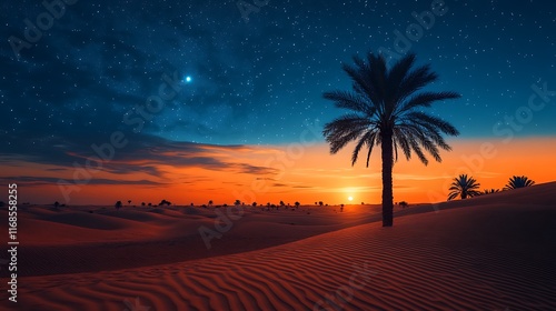 sunset on the beach