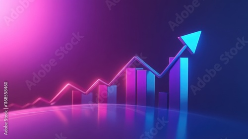 Growing Graph with Fluctuating Arrows in Vibrant Colors Free Download Growing Graph with Fluctuating Arrows in Vibrant Colors - GFXLoad