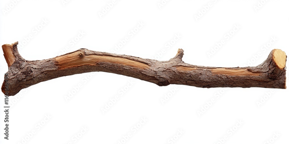 Isolated dry brown tree branch. Isolated dry brown tree branch.