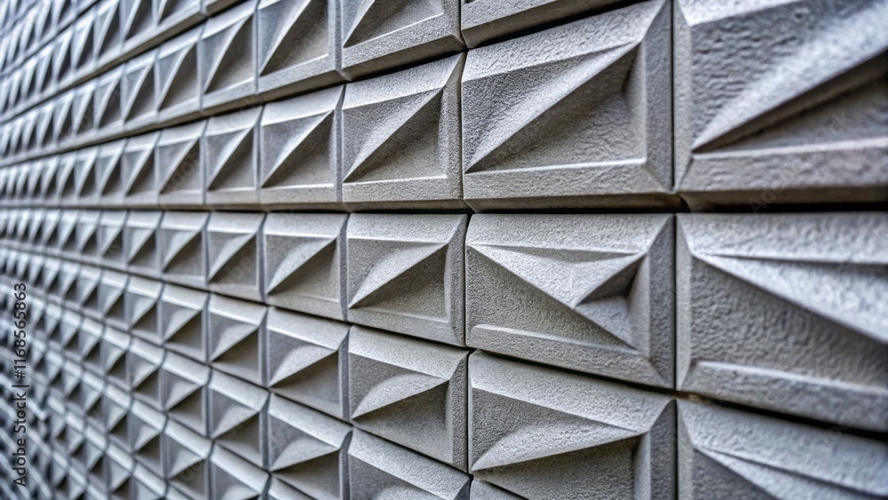 Obraz premium Gray Relief Wall Texture: Close-up Architectural Background for Design Projects