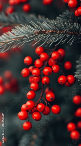 Beautifully decorated Christmas tree with ornaments and pine cones showcasing...