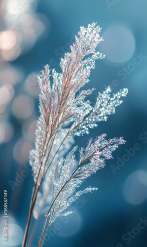 Elegant pampas grass arrangement in rustic vase against textured background