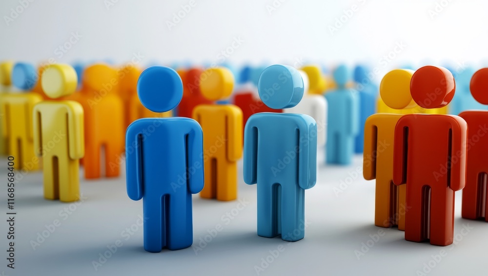 3D Rendering of People with Speech Bubbles Representing Social Media and Online Communication 3D Rendering of People with Speech Bubbles Representing Social Media and Online Communication