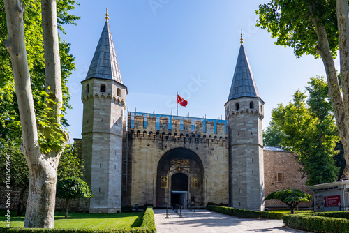 Turkiye. Istanbul. The entrance of Topkapi palace