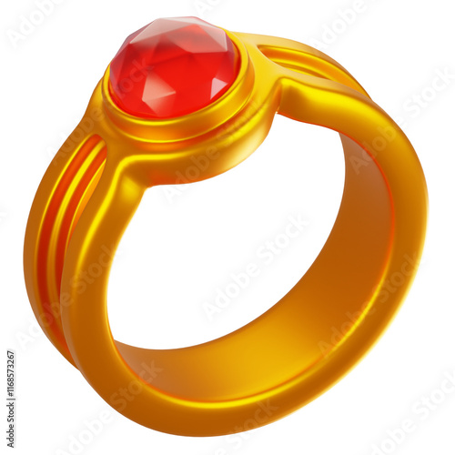3d rendering adventure game icon concept. 3d render ring icon