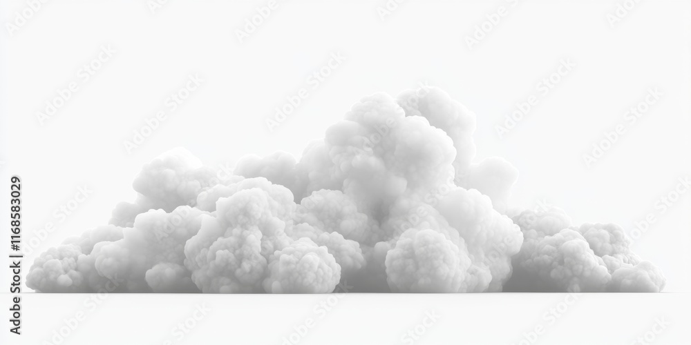 Isolated white smoke cloud puff. Isolated white smoke cloud puff.