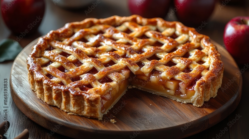 Apple pie served during special times There are lots of juicy apples in the pie. It's delicious and suitable for use as an advertisement or cookbook. Apple pie served during special times There are lots of juicy apples in the pie. It's delicious and suitable for use as an advertisement or cookbook.