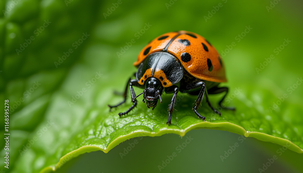 Ladybug Resting on Leaf Ladybug Resting on Leaf