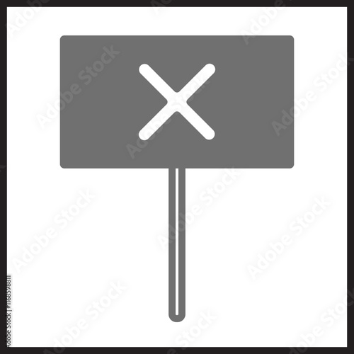 Protest Banner icon Design