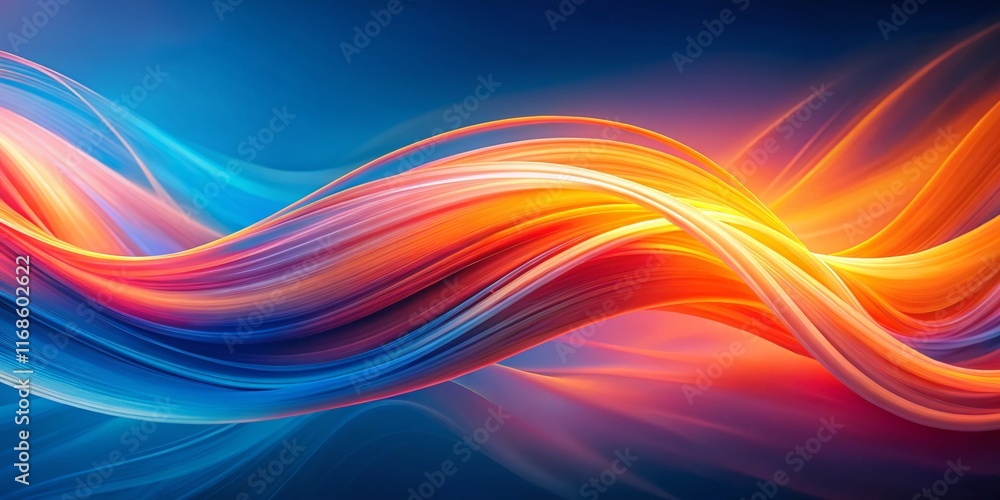 Abstract Blue Gradient Background: Swirling Pink & Orange Curves for Virtual Meetings Abstract Blue Gradient Background: Swirling Pink & Orange Curves for Virtual Meetings