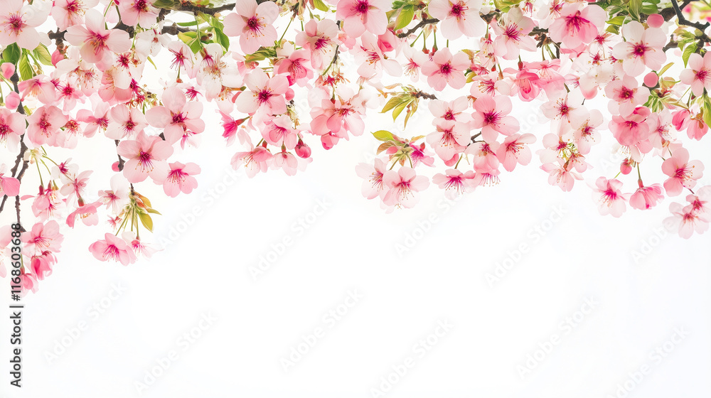 spring pattern, white background spring pattern, white background