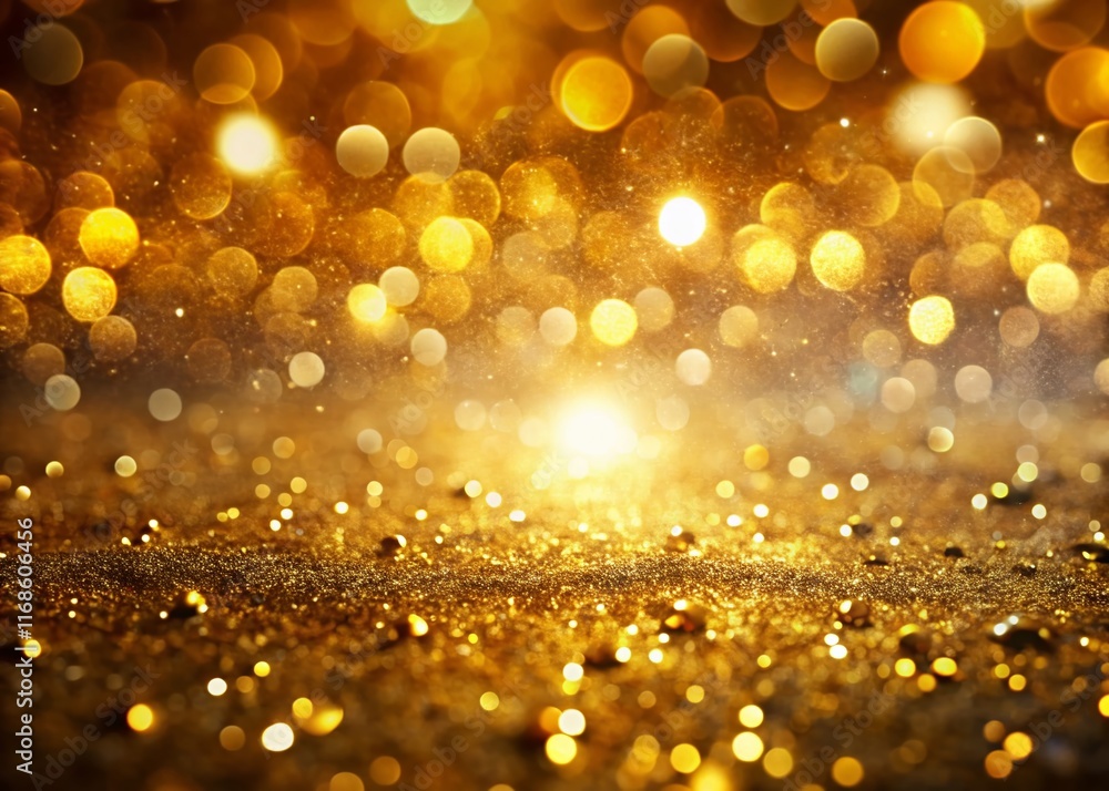 Abstract Golden Glamor Background: Bokeh Blur Luxury Texture Abstract Golden Glamor Background: Bokeh Blur Luxury Texture