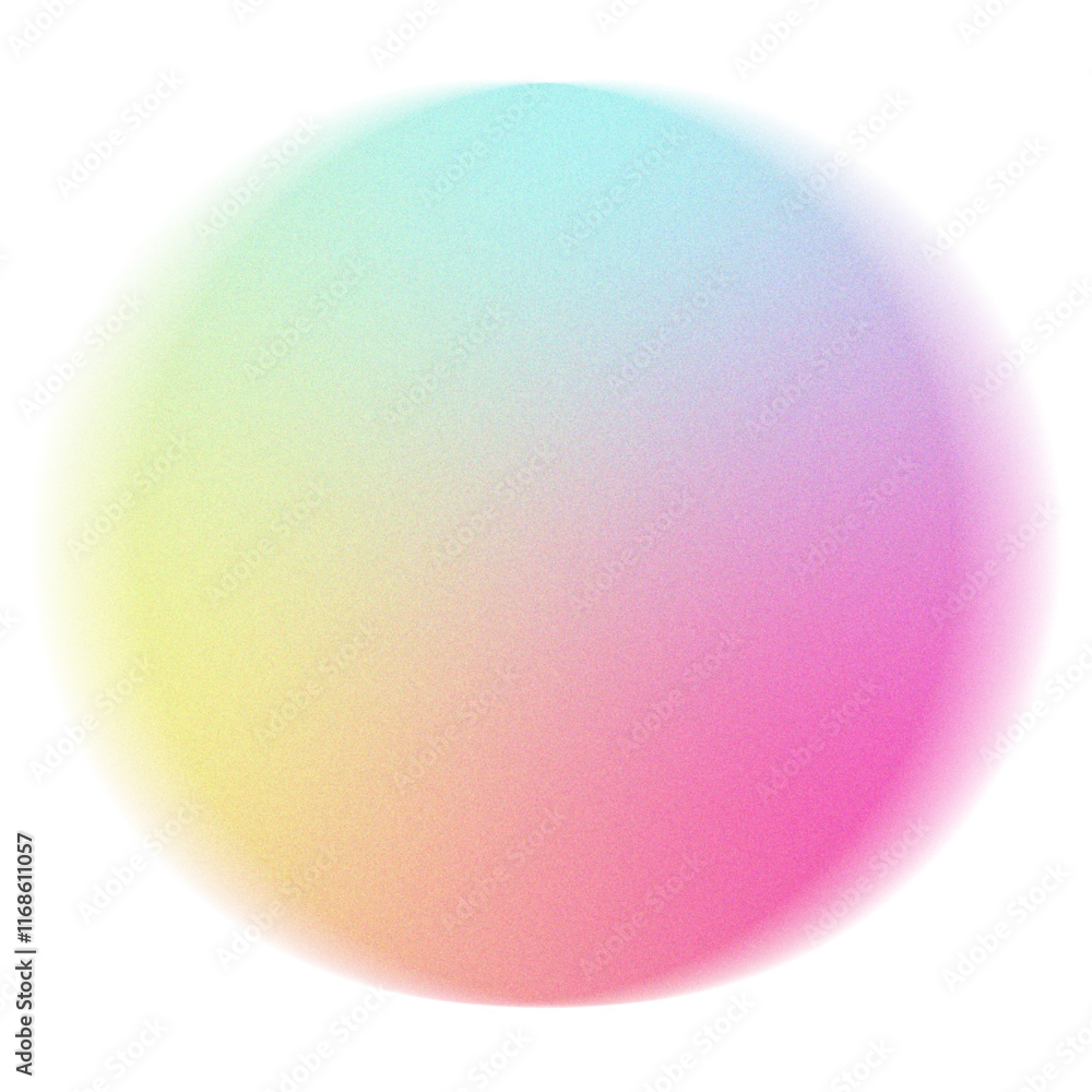 Abstract circle colorful gradient blurred with grainy noise texture. Abstract circle colorful gradient blurred with grainy noise texture.