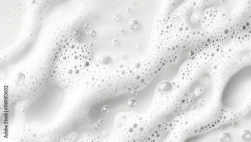 Wallpaper Mural Close-up of white foam texture with bubbles. Torontodigital.ca