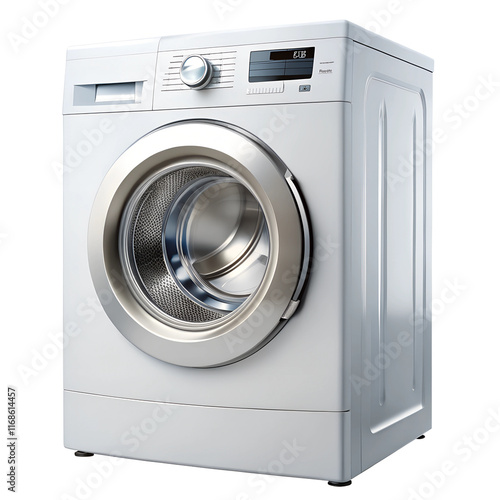 Washing machine isolated on transparent background photo