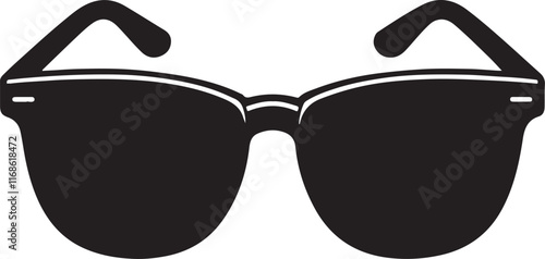 Sunglasses silhouette vector sunglass icon
