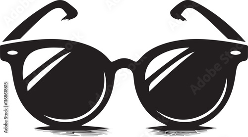 Sunglasses silhouette vector sunglass icon
