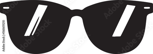 Sunglasses silhouette vector sunglass icon
