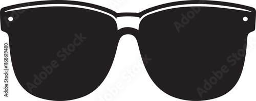 Sunglasses silhouette vector sunglass icon
