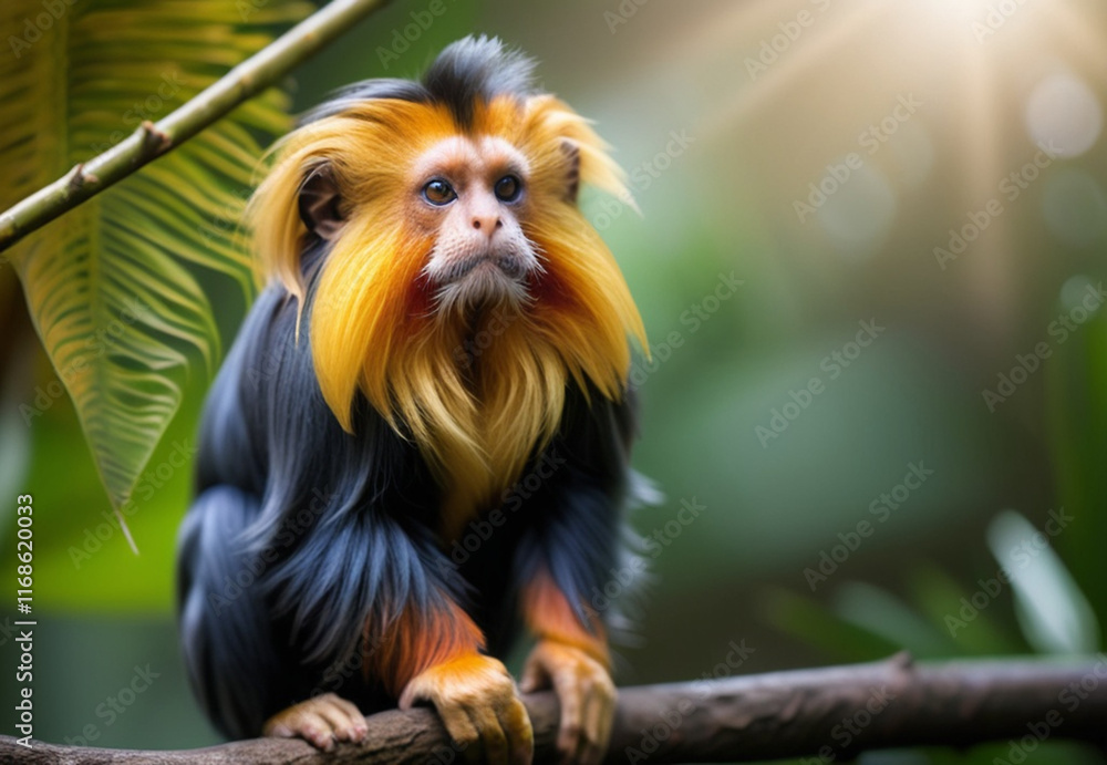 Fototapeta premium golden lion tamarin