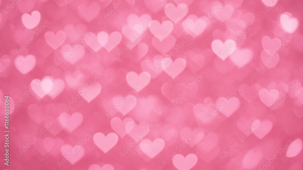 Pink hearts bokeh blurred background. Saint Valentine's day pattern texture Overlay Pink hearts bokeh blurred background. Saint Valentine's day pattern texture Overlay