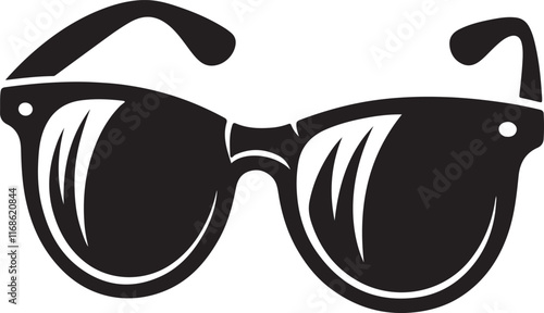 Sunglasses silhouette vector sunglass icon
