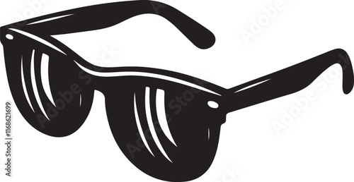 Sunglasses silhouette vector sunglass icon
