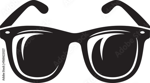Sunglasses silhouette vector sunglass icon
