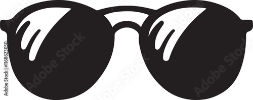 Sunglasses silhouette vector sunglass icon

