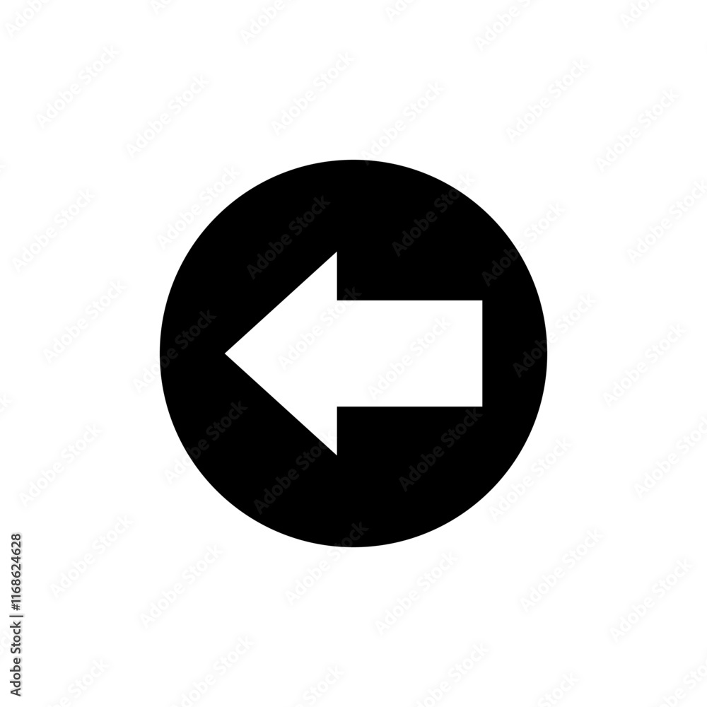 Striped Arrow Icon Flat Style Striped Arrow Icon Flat Style