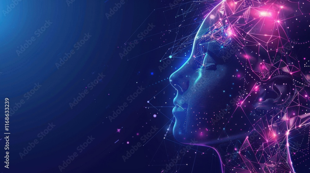 a banner for a website ai technology design