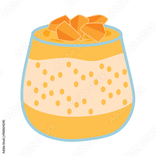 sago mango dessert,asian mango dessert