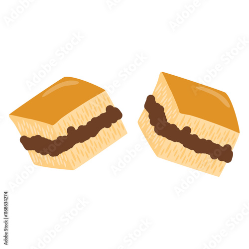 Sweet cheese and chocolate Martabak Manis Indonesian Food