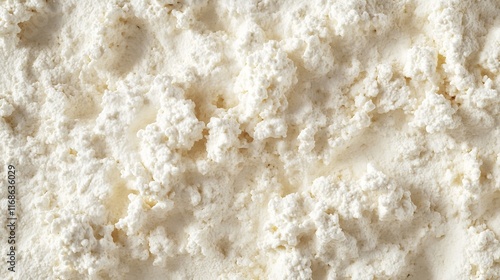 Cottage Cheese Homemade Rustic Background Top View. The Texture

 photo