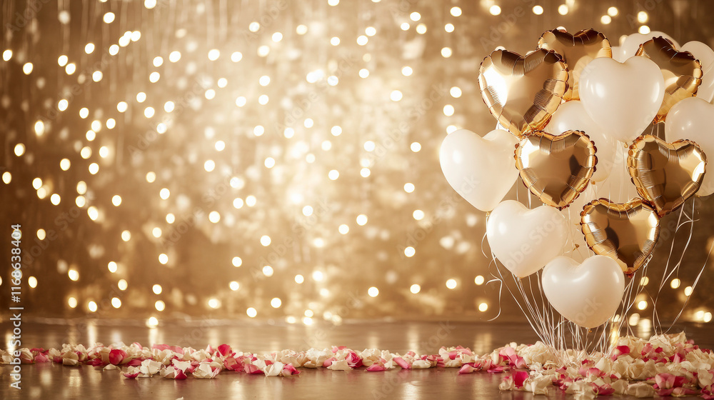 Luxurious Anniversary Themed Photo Backdrop for Valentine's Day Celebrations Luxurious Anniversary Themed Photo Backdrop for Valentine's Day Celebrations