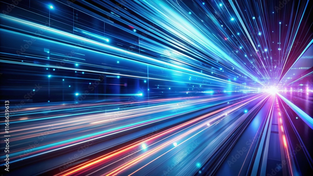 Futuristic Digital Lines Abstract Speed Motion Blur Dark Blue Background Stock Photo Futuristic Digital Lines Abstract Speed Motion Blur Dark Blue Background Stock Photo